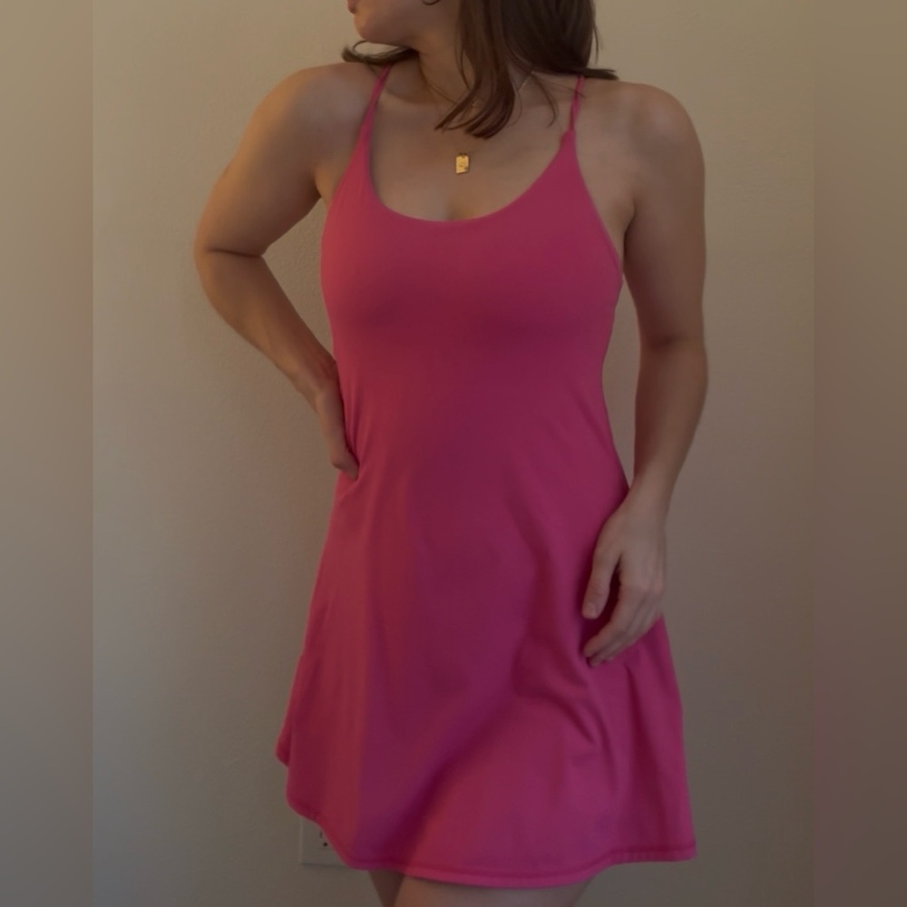 HALARA pink workout dress with built in shorts 🩷